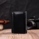 Женский горизонтальный кошелек из натуральной кожи ST Leather 19477 Черный - изображение 8