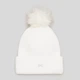 Шапка женская Under Armour UA Halftime Ribbed Pom 1373098-100 OSFM One Size Белая (196039074195) - изображение 1