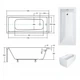 Ванна акрилова BESCO MODERN 130Х70 (соло) без ніг - изображение 4