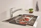 Змішувач для кухні Grohe Eurosmart з висувним виливом Хром (GROHE/30305001) - изображение 9