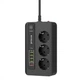 Мережевий фільтр Proove Power Socket PD-03 (3 розетки + 5 USB + 1 Type-C 20W) 2М Black - изображение 1
