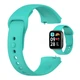 Силиконовый ремешок HMU для Xiaomi Redmi Watch 3 Active, ярко-бюрюзовый - изображение 1