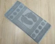 Турецкое полотенце для ног Zeron 50х70 Light Gray плотность 750 г/м2 - изображение 2
