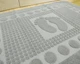 Турецкое полотенце для ног Zeron 50х70 Light Gray плотность 750 г/м2 - изображение 3