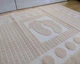 Турецкое полотенце для ног Zeron 50х70 Beige плотность 750 г/м2 - изображение 3