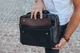 Мужская кожаная сумка на плече 39х28х7 / портфель для ноутбука и документов TIDING BAG Черный 3044 - изображение 7