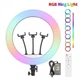 Кольцевая светодиодная лампа LED LJJ-45 Ring Fill Light 45 см, с пультом с штативом 2.1 м - изображение 11