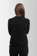 Кофта свитшот Vsetex Slim 2XL Черный - изображение 4