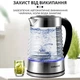 Электрочайник стеклянный с подсветкой бесшумный 2.2 л 2000 Вт Sokany SK-1027 - изображение 4