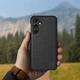 Кожаная накладка Stenk Cover для Samsung Galaxy S23 FE Чёрный (75585) - изображение 4