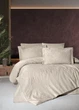 Постельное белье First Choice Jacquard Satin 200 х 220 см Herra Cappuccino - изображение 1