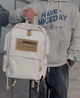 Рюкзак кожаный Dezger Londoner 27 л White - изображение 7