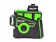 Нівелір 4D лазерний рівень Hilda CROSS LASER LEVEL 12 ліній 360 перехресний 30 м зі штативом - зображення 4