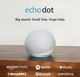Смарт колонка Amazon Echo Dot 5rd Generation Glacier White (214GW) Английский язык! - изображение 2