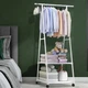 Універсальна підлогова вішалка для одягу Coat Rack Triangular біла - зображення 1