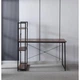 Компьютерный стол Лофт 120 x 60 см Bonro BN-003 Loft темно - коричневый с боковыми полками Рабочий офисный - изображение 4