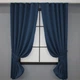 Комплект штор коротких VR-Textil Блэкаут Midnight № 1164ш Темно-синий 140х170 см 2 шт (35-0011) - изображение 1