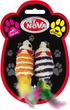 Іграшка для котів Pet Nova Мишки плетінки 7 х 3 см (CAT-SISALMOUSESET-7) - зображення 2