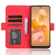 Чехол-книжка с кармашками Deexe Wallet Stand для Infinix Hot 40i - Red - изображение 3