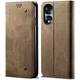 Чохол-книжка з кишеньками UniCase Jeans Wallet для Honor 70 - Khaki - зображення 1