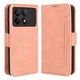 Чехол-книжка с кармашками Deexe Wallet Stand для Xiaomi Poco X6 Pro - Pink - изображение 1