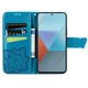 Чехол-книжка с рисунком UniCase Butterfly Pattern для Xiaomi Redmi Note 13 Pro 5G / Poco X6 - Blue - изображение 2