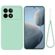 Силиконовый (TPU) чехол Deexe Silicone Case для Xiaomi Poco X6 Pro - Green - изображение 1