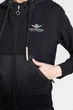 Жіноча чорна кофта з капюшоном Aeronautica Militare 5774 L - зображення 4