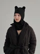 Балаклава шапка D.Hats чёрная с ушками - изображение 1