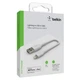 Кабель Belkin PVC USB - Lightning, 0.15 м White (CAA001BT0MWH) - зображення 2