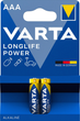 Baterie Varta Longlife Power AAA BLI 2 Alkaline (4008496559701) - obraz 1