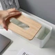 Салфетница 21х13х10см с деревянной крышкой Wooden белая (Napkinwood) - изображение 4