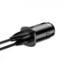 Автомобільний зарядний пристрій Baseus Square Metak QC 1 USB + Type-C 5 A 30 W Black - зображення 3