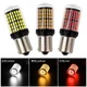 Автомобильная LED лампа 144smd P21W Ba15s Желтая 15W 12-24V CAN - изображение 2