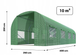 Садовая теплица Plonos 10m2 Зеленая = 250х400х200 см (4916) - изображение 6