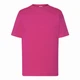 Детская футболка JHK, KID T-SHIRT, базовая, однотонная, для девочки, малиновая, размер 110, на 5/6 лет - изображение 3