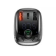 FM-трансмиттер Baseus FM Launcher S-13 2 USB + Type-C (CCMT000101) - изображение 2