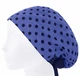Медицинская шапочка женская HeadwearUniverse универсальная принт Горох на джинсовом - изображение 3