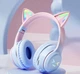 Наушники с кошачьими ушками CATEAR JST-BT035 (Blue-Pink) - изображение 1