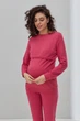Спортивный костюм для беременных и кормящих с начесом Kortney XS Юла Мама Малиновый - изображение 8