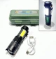 Фонарик ручной с боковой светодиодной панелью BL-525 XPE COP-880000W, ЗУМ, от USB - изображение 1