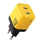 Мережевий зарядний пристрій Veron TC-35 (40W/GaN/2 PD) Жовтий - зображення 1