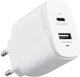 Мережевий зарядний пристрій Alogic Rapid Power 32W (20+12W) 2 port GaN Wall Charger White (WCG2X32-EU) - зображення 1
