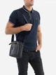 Мужская сумка из натуральной кожи месенджер через плечо Tiding Bag A25-223A Черная - изображение 3