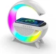 Беспроводная колонка ночник с Bluetooth и RGB с беспроводной зарядкой для телефона BT 2301 - изображение 1