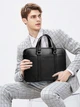 Сумка-портфель мужская кожаная Tiding Bag A25-9904A Черная - изображение 2