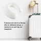 Подушка рогалик для путешествий MEMORY FOAM IDEIA 30х40 см с эффектом памяти, мемори, с наволочкой на молниий - изображение 5