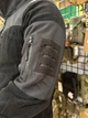 Мужская флисовая демисезонная кофта Safari Tactical на молнии с Softshell вставками Черный L Kali AI472 высокий воротник - стойка карманы на молнии - изображение 6