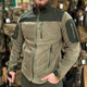 Чоловіча флісова кофта Safari Tactical на блискавці із Softshell вставками Хакі XL (Kali) AI469 - зображення 1