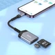 Переходник HOCO 2-in-1 card reader iP UA25 grey - изображение 5